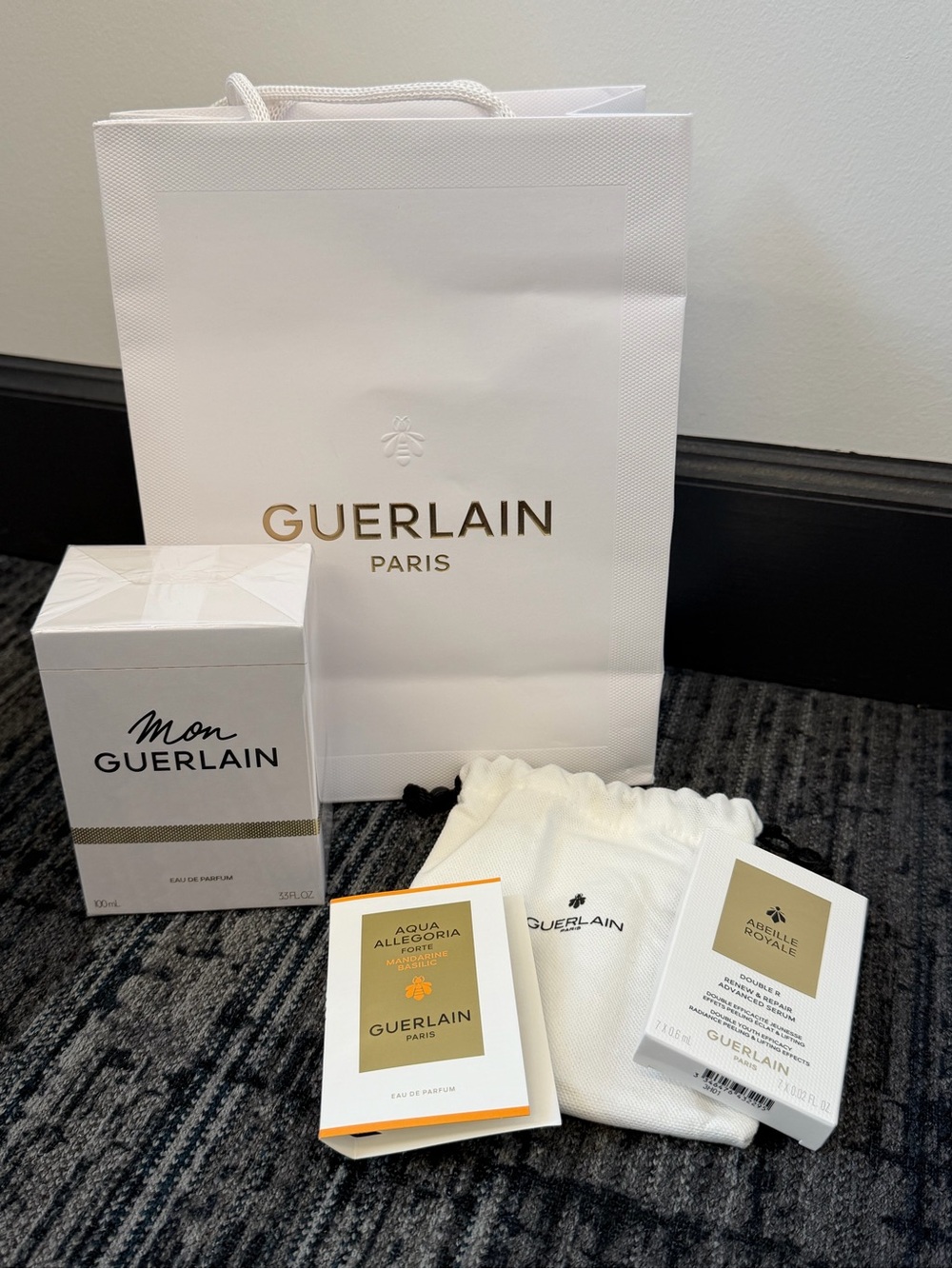 GUERLAIN New in Box, Mon Guerlain 3.3 oz perfume and gift set